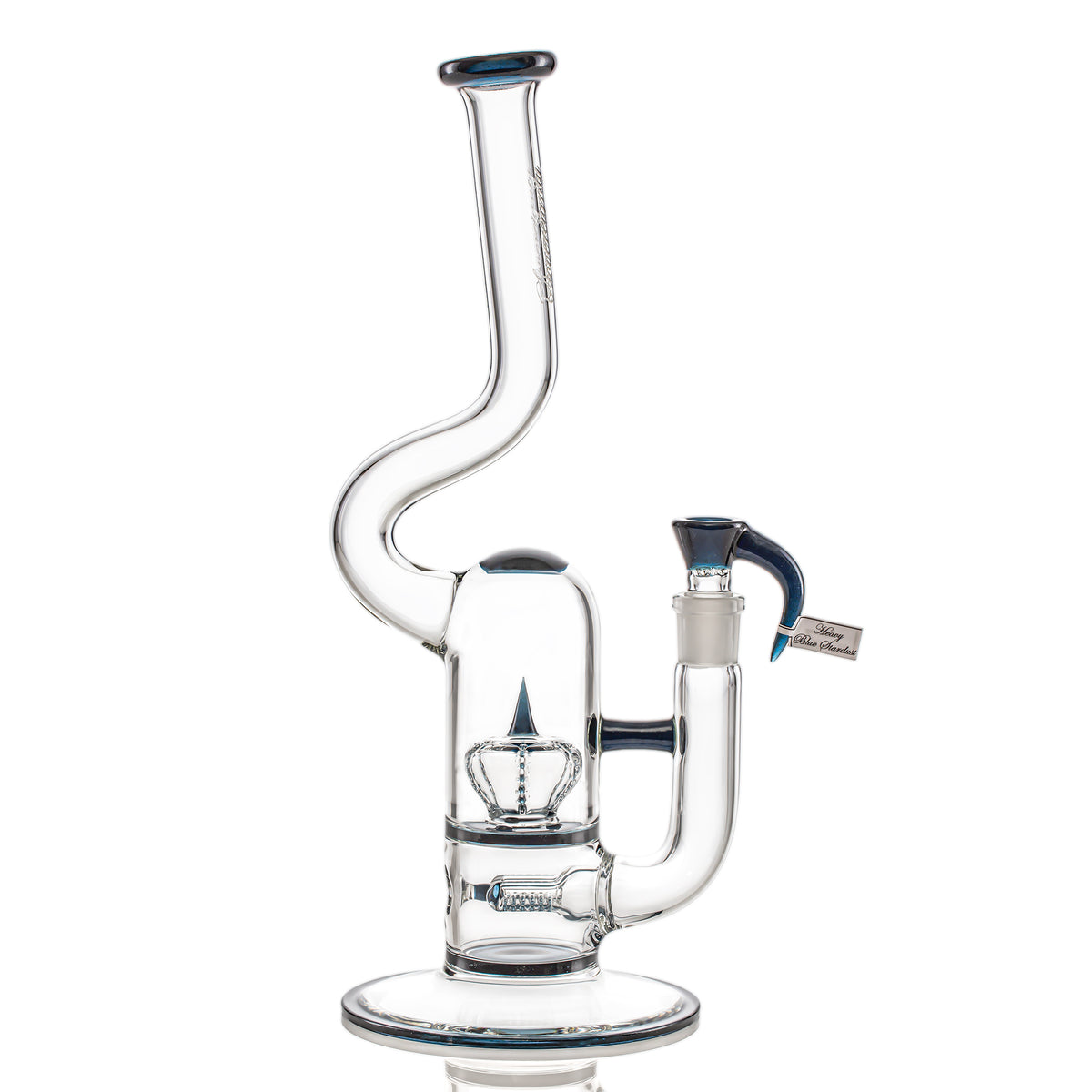 Sovereignty Glass Natty 60D - FA - GLine 12mm 6 Cut DownGrid to Imperial Natty Neck (Heavy Blue Stardust)