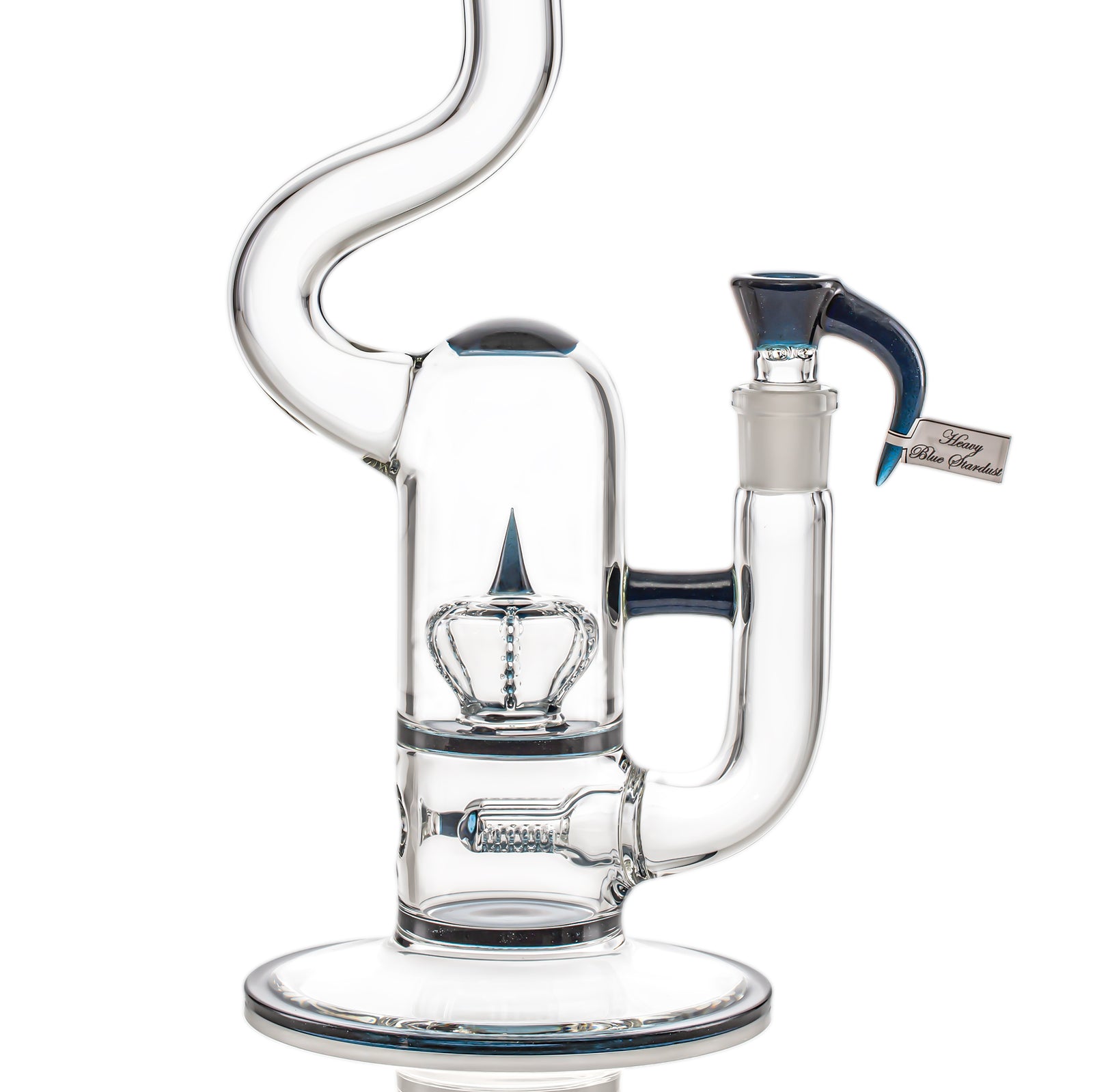 Sovereignty Glass Natty 60D - FA - GLine 12mm 6 Cut DownGrid to Imperial Natty Neck (Heavy Blue Stardust)