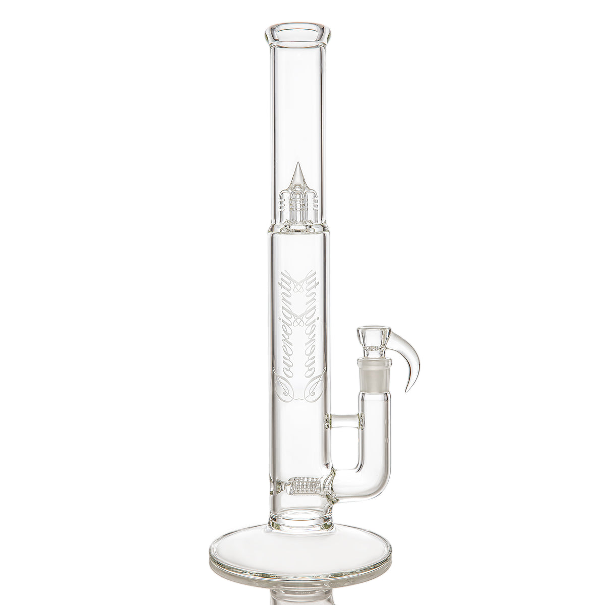 Sovereignty Glass Bishop - Clear - G Line 12mm 6 Cut UpGrid