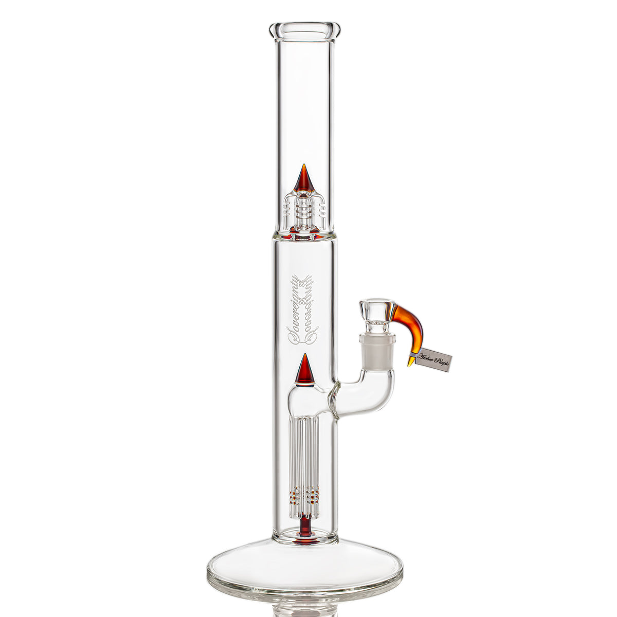 Sovereignty Glass Bishop - PA - Fixed 4 Gridded (Amber Purple)