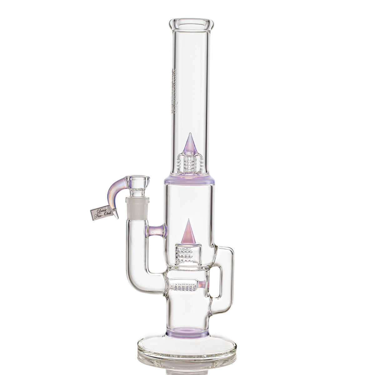 Sovereignty Glass CapCycler - PA - StemLine 16mm 6 Cut DownGrid to Grid Cap 180 Spike FrontFacing with Splash Guard CSx1 44mm Neck