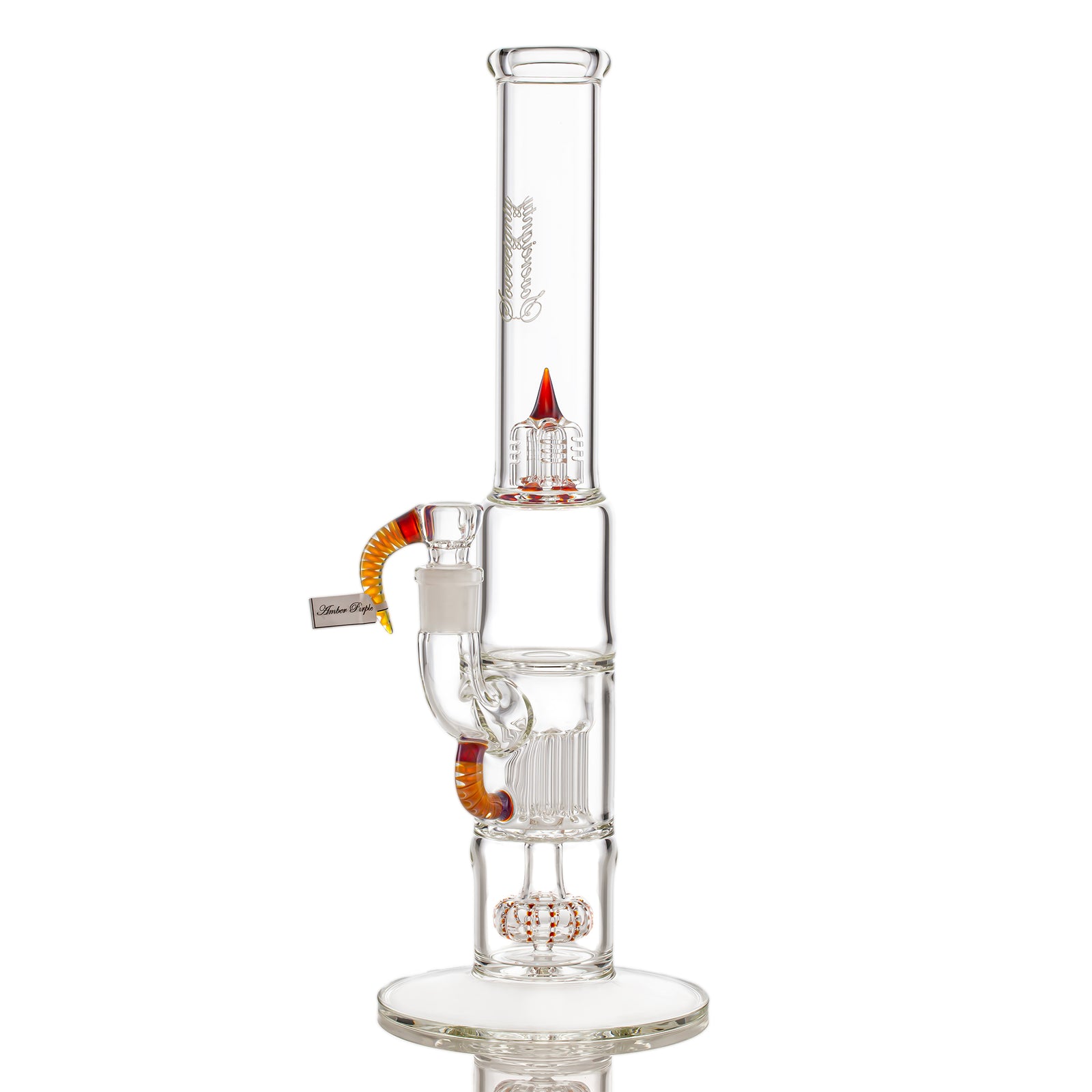 Sovereignty Glass Pint Pillar - PA - Peyote Pint Pillar Straight Foot Straight Neck