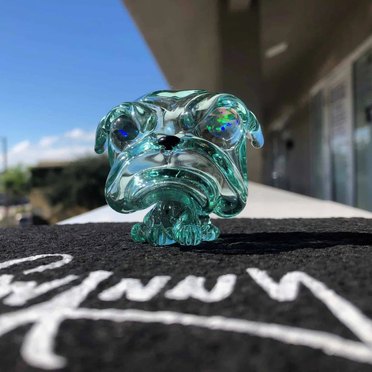 Swanny Glass Opal Eyes Tonic Bobblehead Pendant