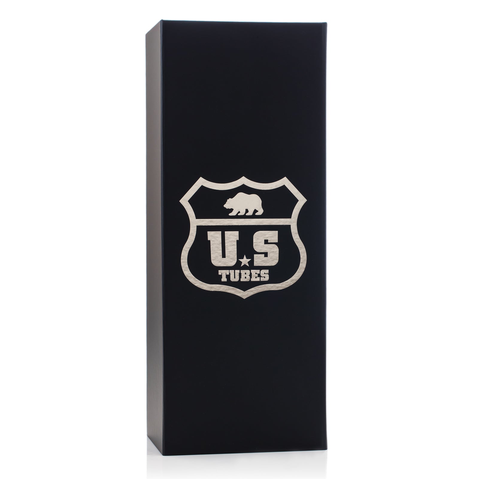 US Tubes 19 Inch Flagship Beaker 50 x 5mm with 29mm Joint and Display Box (White Block Decal)