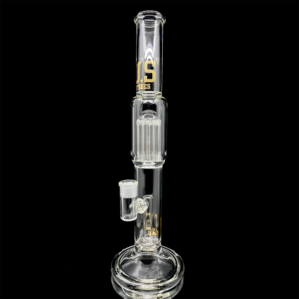 US Tubes Straight Fixed 3 Slit Showerhead to 10 Arm Tree Perc Tube