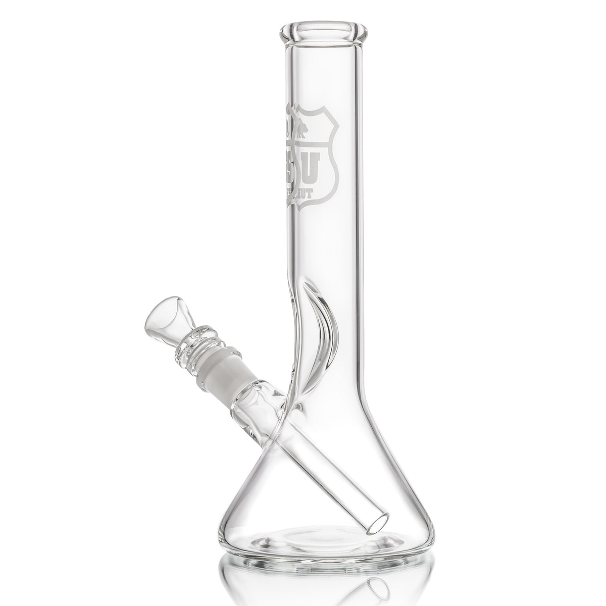 10 Inch Simple Beaker 38mm with Sandblasted Decal