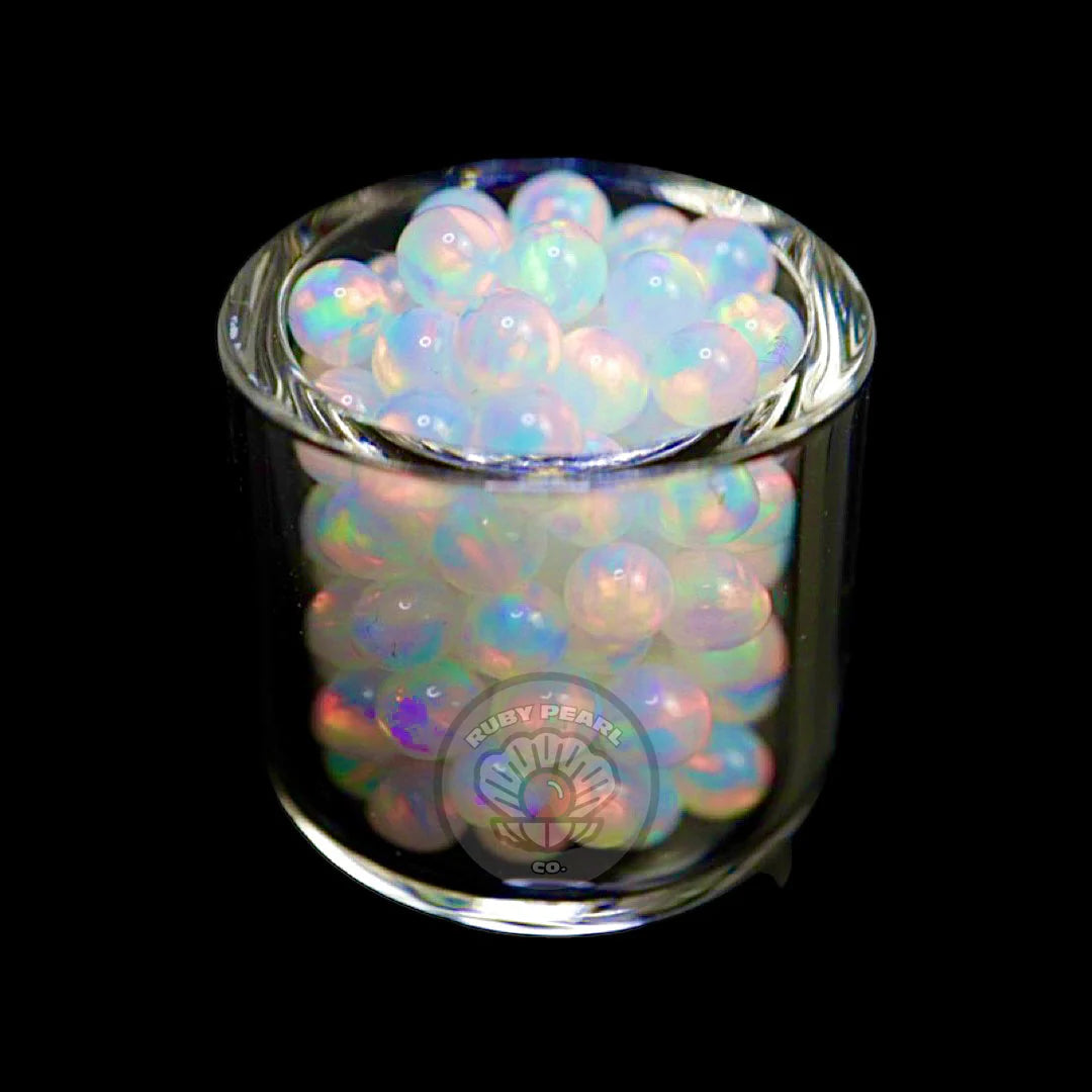 3mm White Opal Terp Pearl by Ruby Pearl Co
