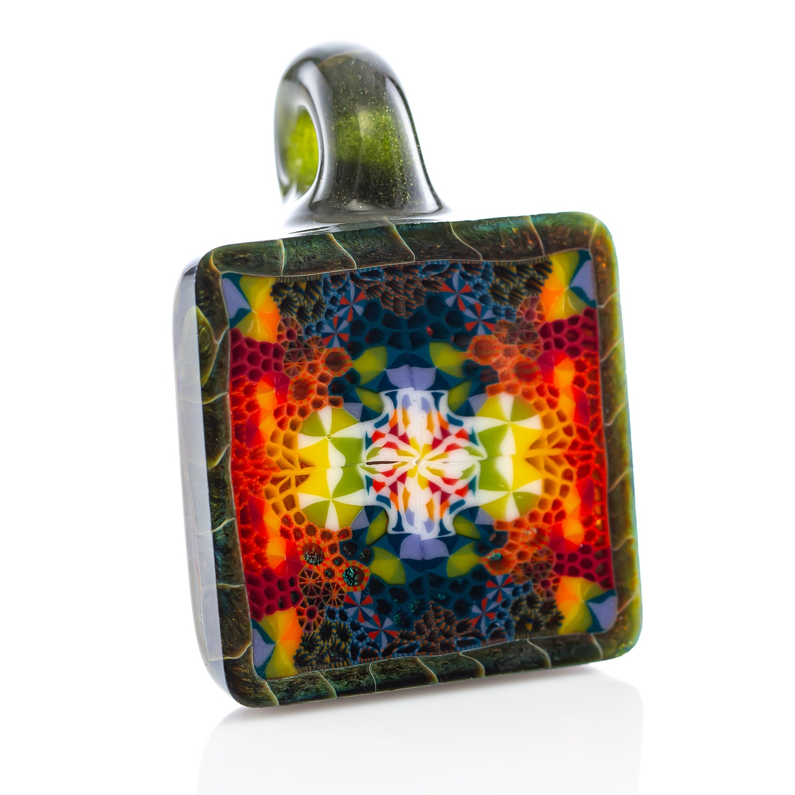 ZM Glass Murrini Tile Pendant