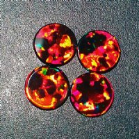 Profound Black 6mm Round Coin opals