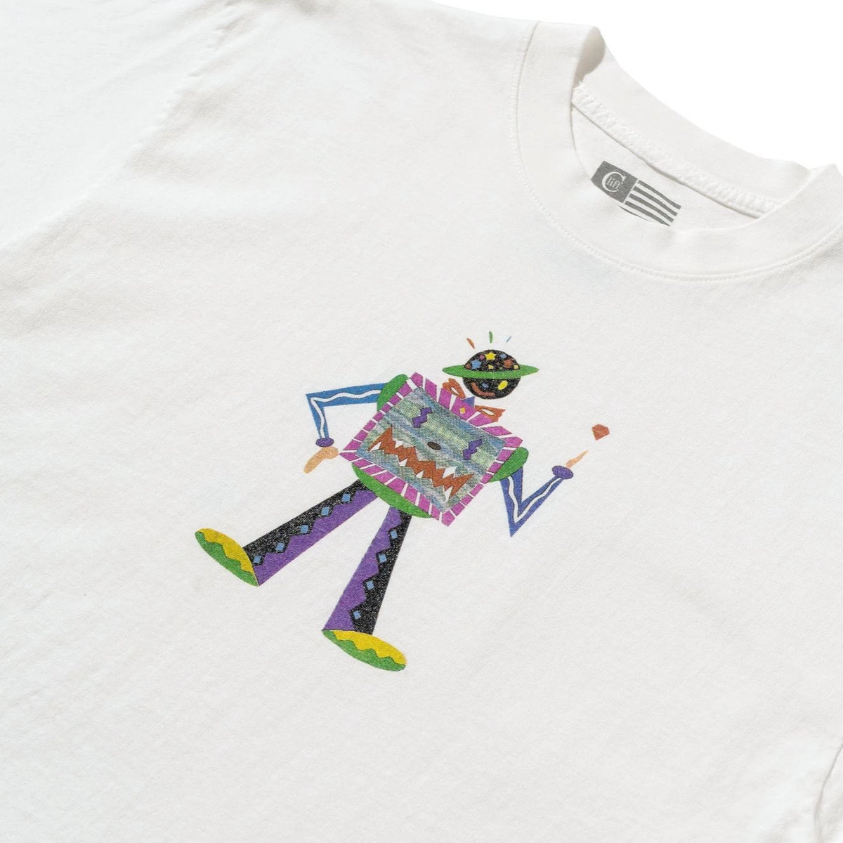 Creative Man Short Sleeve Shirt (White)