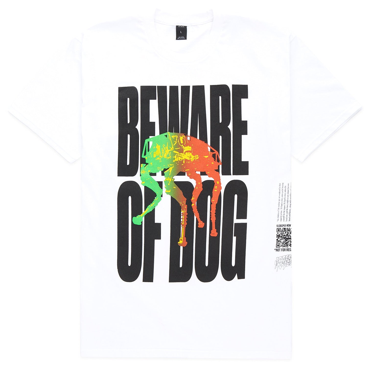 Beware Of Dog Tee (White)