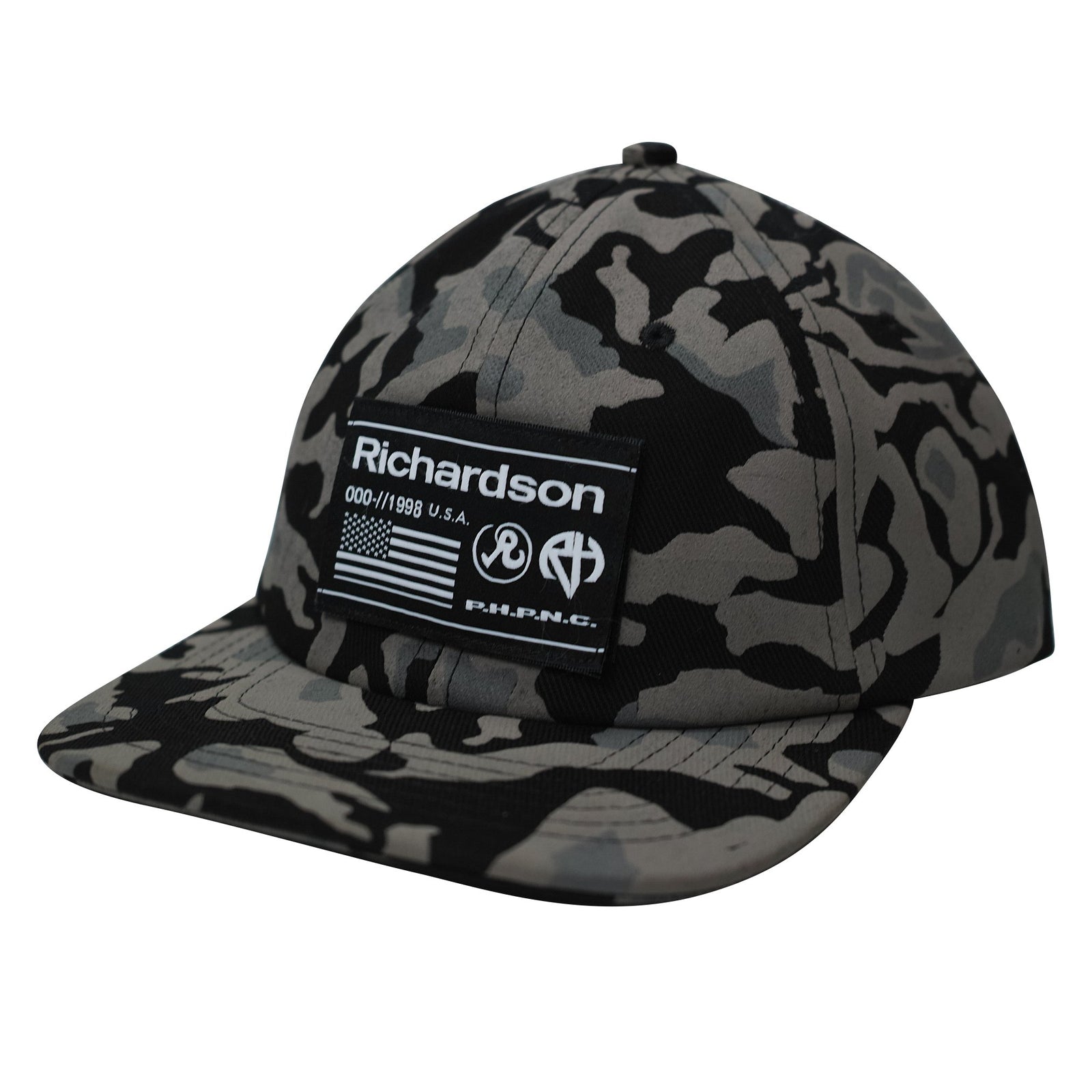 Richardson Camo Cap (Black)
