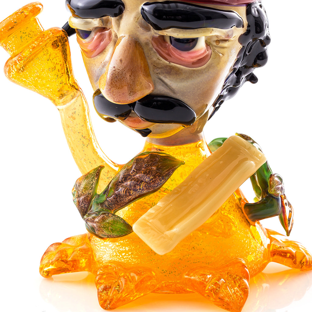 Cheech Dichro Bobble Head Mini Tube Colab (Terps/Red/Black/Caramel) CFL Color Change