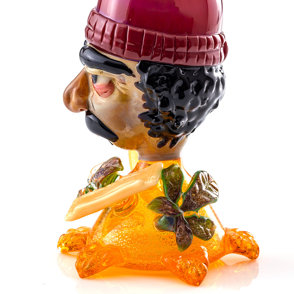 Cheech Dichro Bobble Head Mini Tube Colab (Terps/Red/Black/Caramel) CFL Color Change