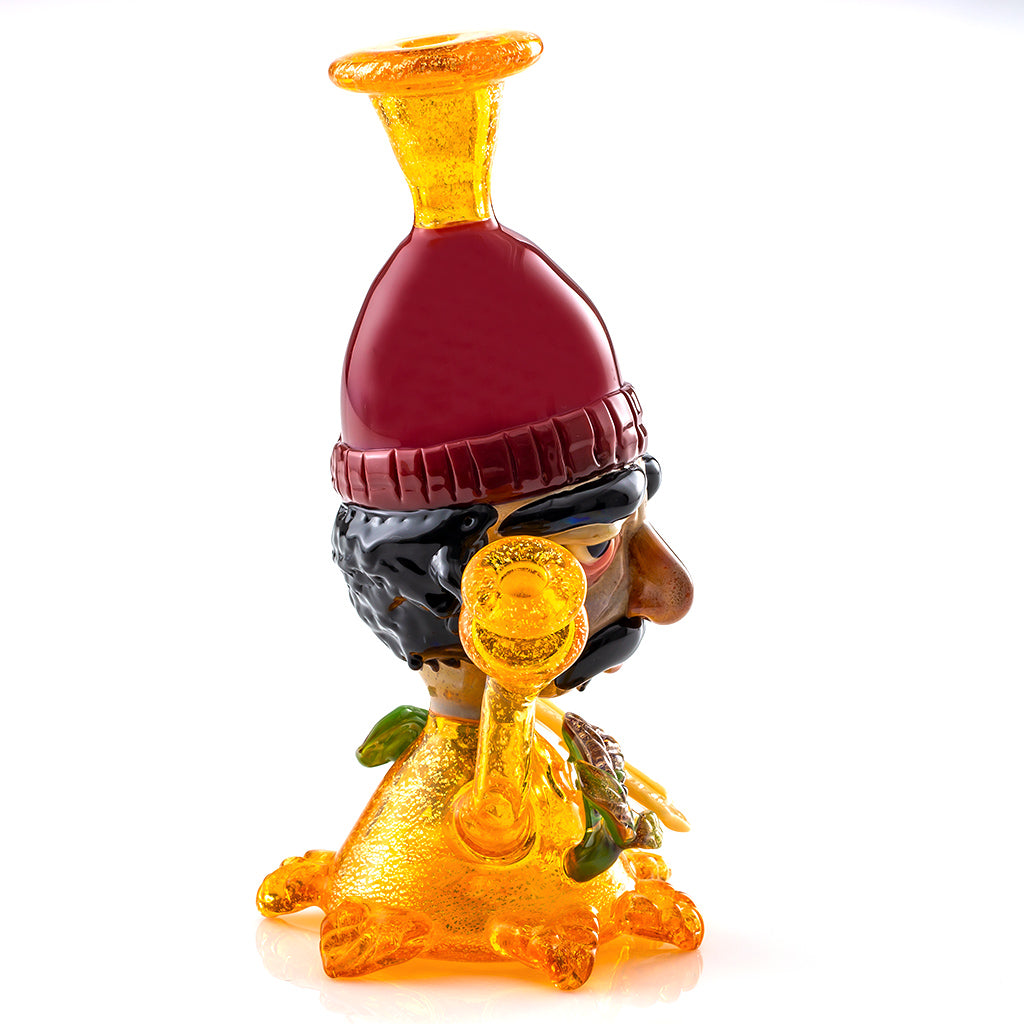 Cheech Dichro Bobble Head Mini Tube Colab (Terps/Red/Black/Caramel) CFL Color Change
