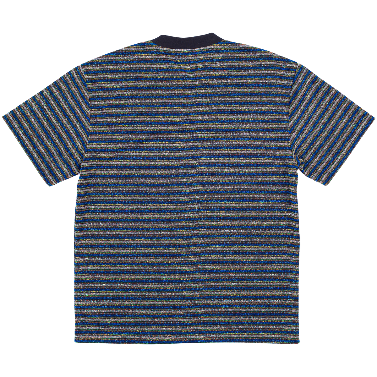 Pleasures Disturbed Glitter Stripe Shirt (Blue)
