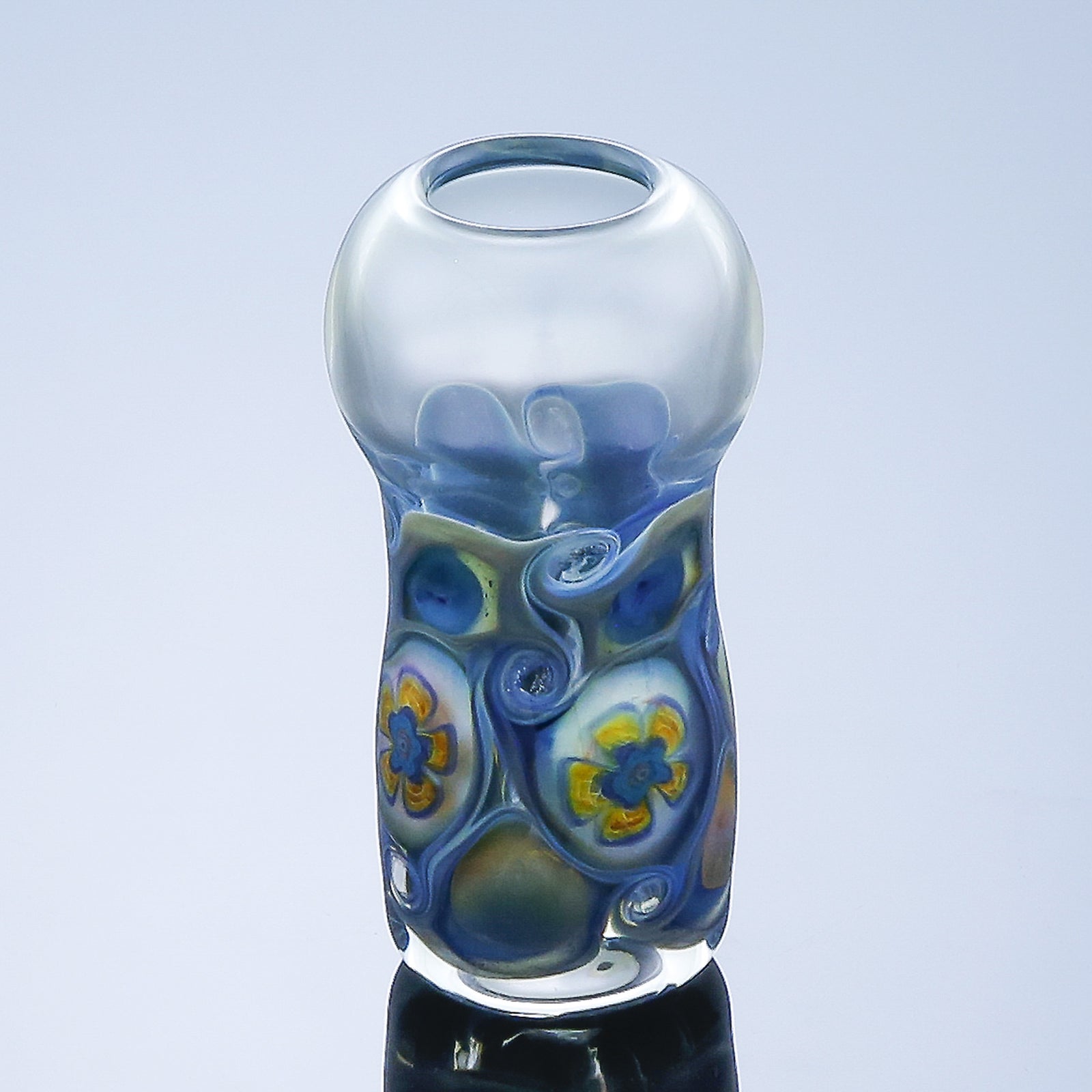 Purple Fume Flower Millefiori Dome