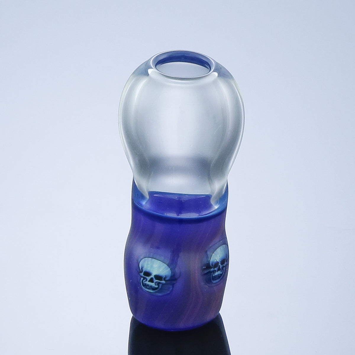 Purple Fume Skull Millefiori Dome