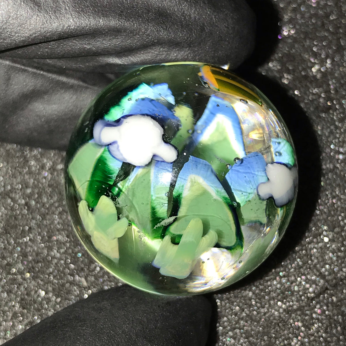 Caleb Holm Marble Set (11 Custom Murrine Scene Marbles) Shurlokholm