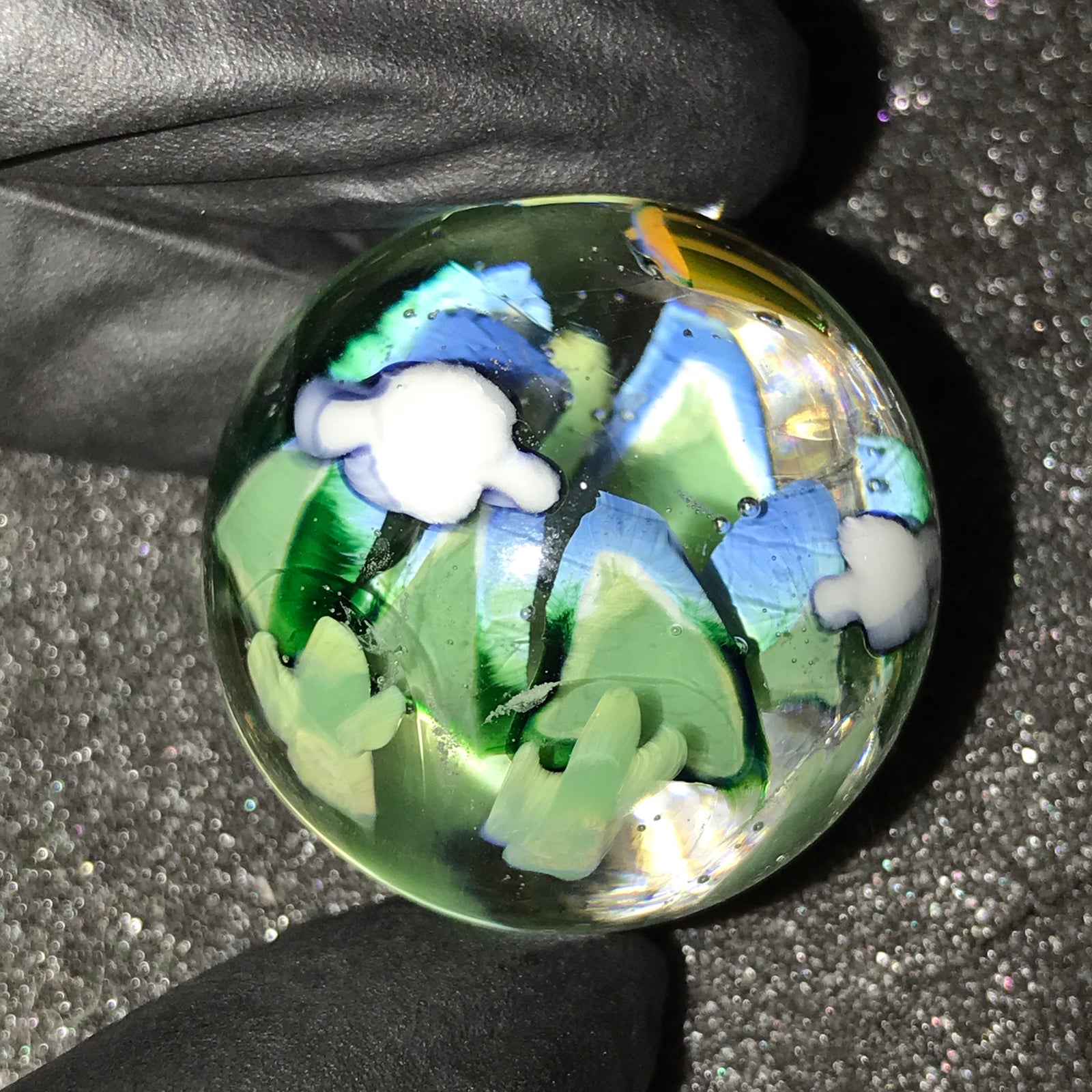 Caleb Holm Marble Set (11 Custom Murrine Scene Marbles) Shurlokholm