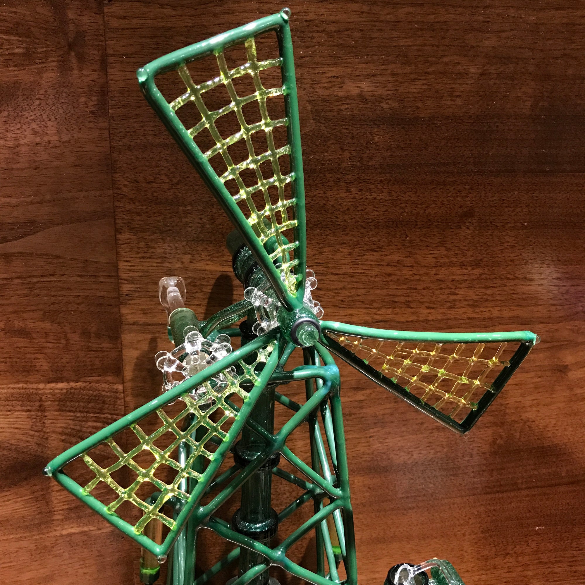 Windmill Fab Egg Water Pipe with Honey Bucket (Green Stardust/illuminati UV)