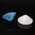 8mm Diamond Cut Opal by Ruby Pearl Co (White Opal)