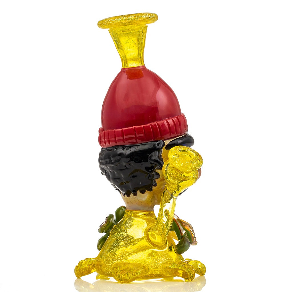 Cheech Dichro Bobble Head Mini Tube Colab (Terps/Red/Black/Caramel) CFL Color Change