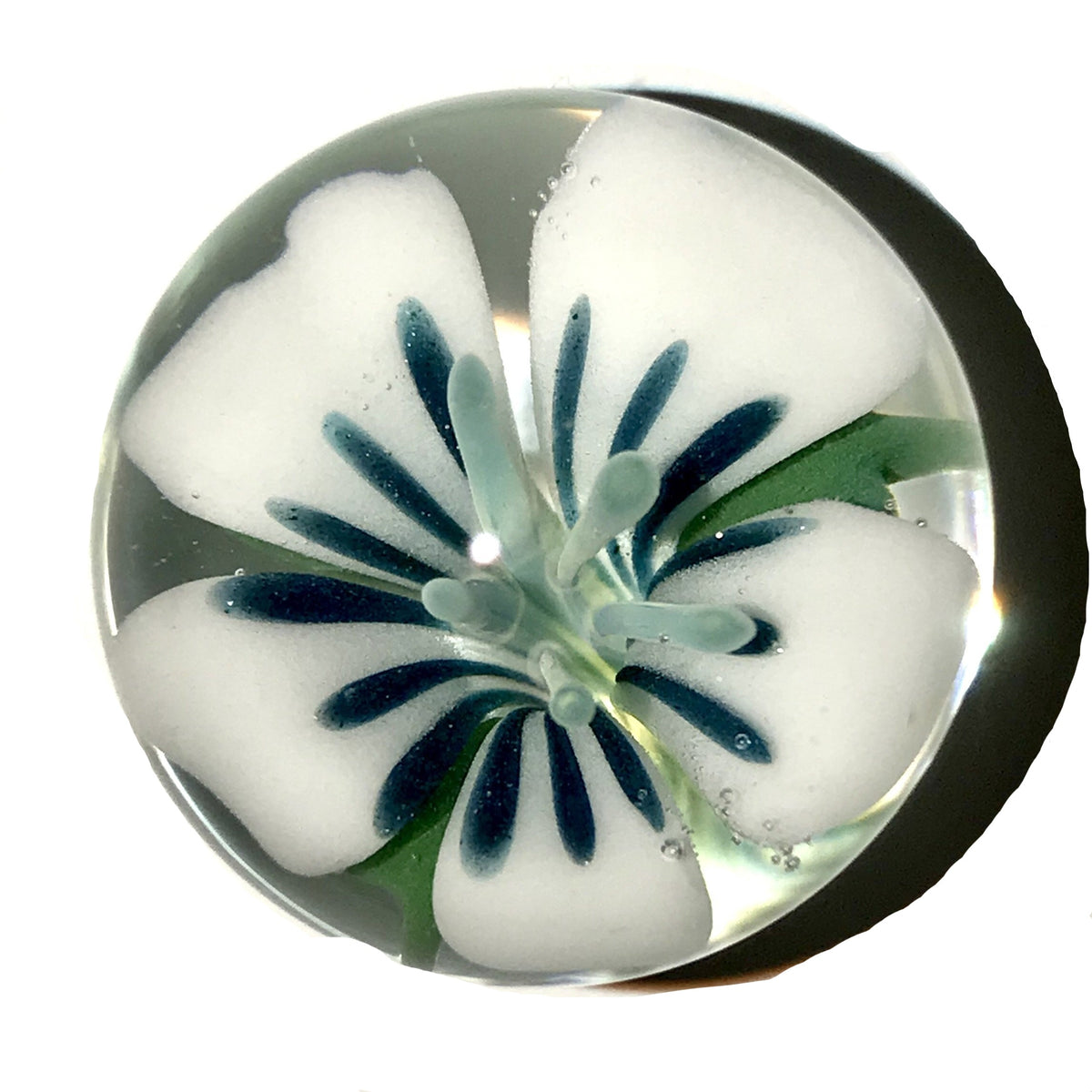 Flower Implosion Marble (White/Unobtainium/Aqua)