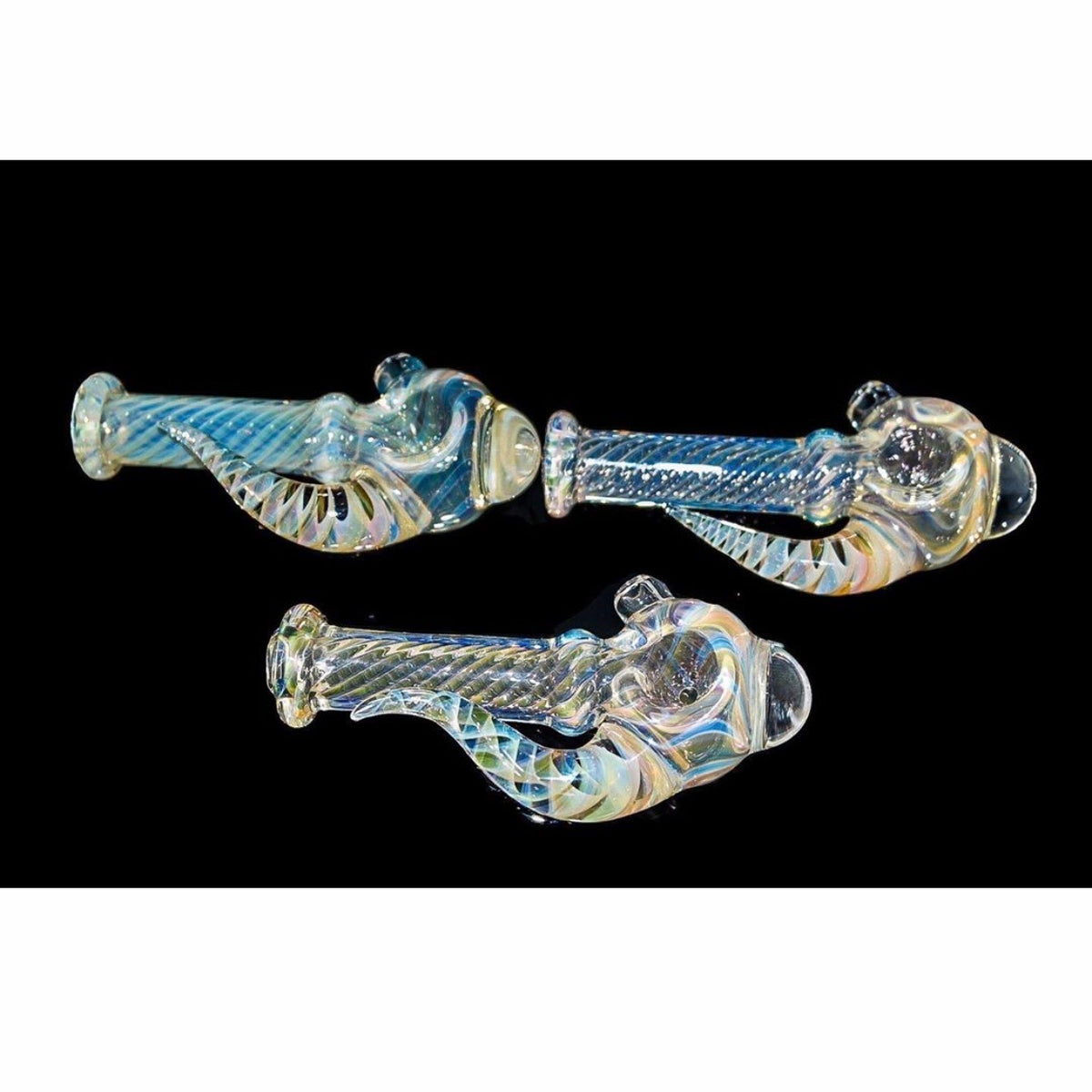 Doc Glass Fume Spoon Pipe (Gold/Silver) #1