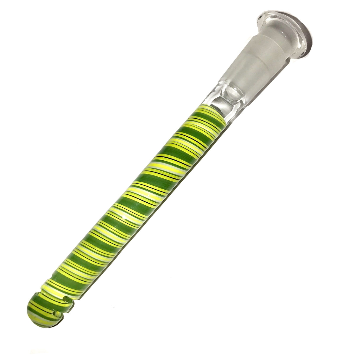 qfactorglass 18/14mm Custom Linework Downstem & Slide Set (Lemon/Lime/Black) 6 Inches In Length