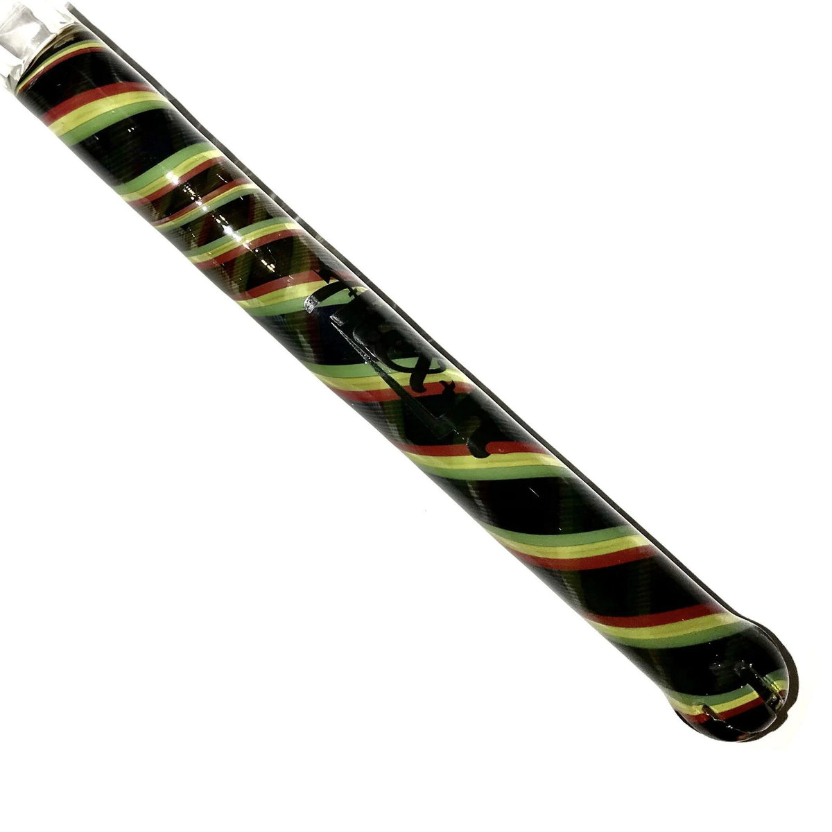 Alex K Glass Showerhead Downstem Color 18/18mm (Rasta / Steel Wool ) show variant 