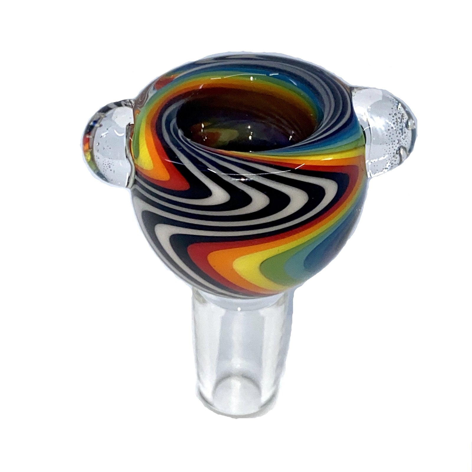 Hypnotized Glass Linework Pattern Slides 14mm (Rainbow/Jailhouse) show variants