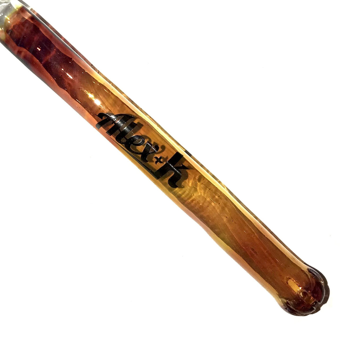 Alex K Glass Showerhead Downstem Color 18/18mm (Custom Brown / Burnt Caramel) show variant 