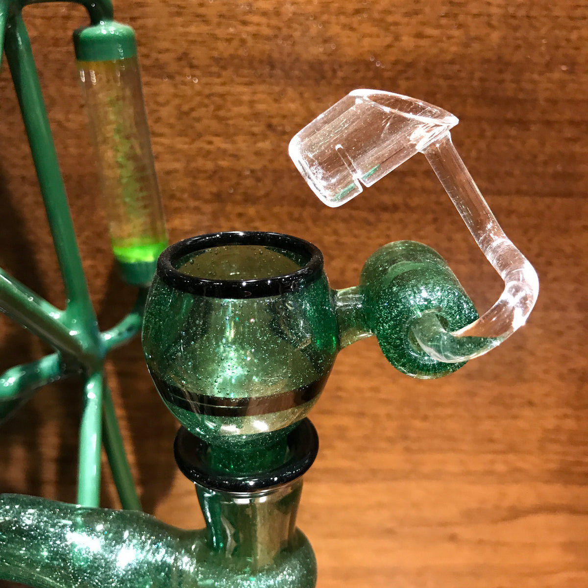 Windmill Fab Egg Water Pipe with Honey Bucket (Green Stardust/illuminati UV)