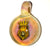 Crowned Lion King Milli Image Pendant (Amber Purple/Orange/Yellow)