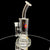 GlassLab 303 XL Gridded Barrel Inline Banger Hanger