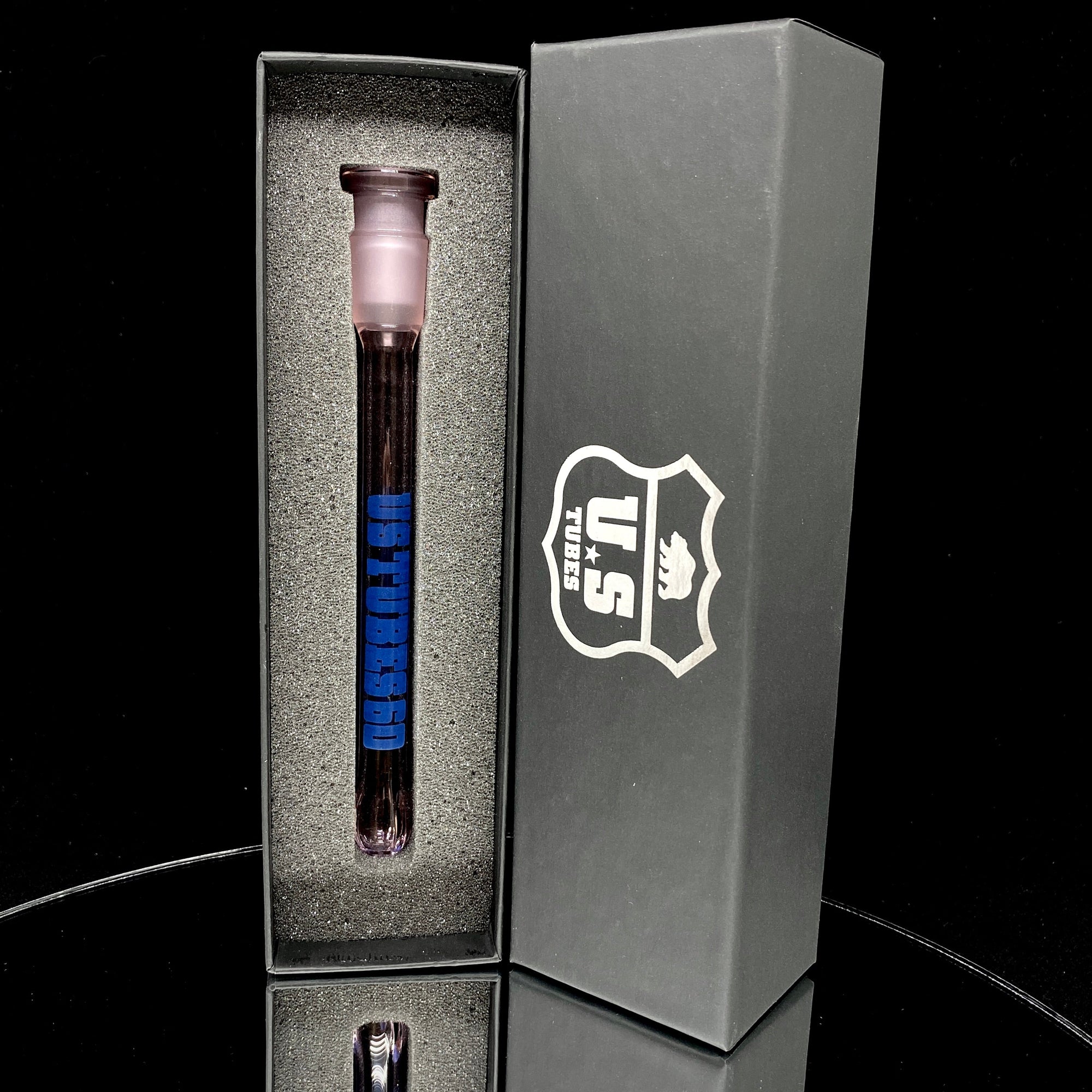 3 Slit Open End Downstem 19/14mm (Pink)