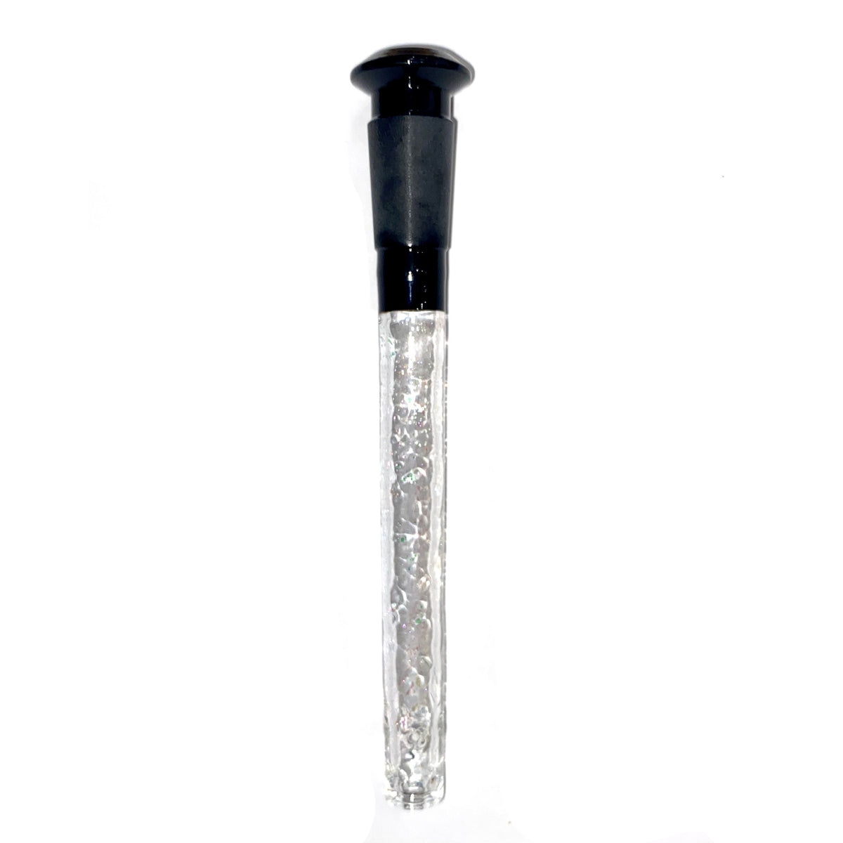Dustorm Glass 18/14 Dichro Downstem (Clear) 6 Inch with Black Joint show variants