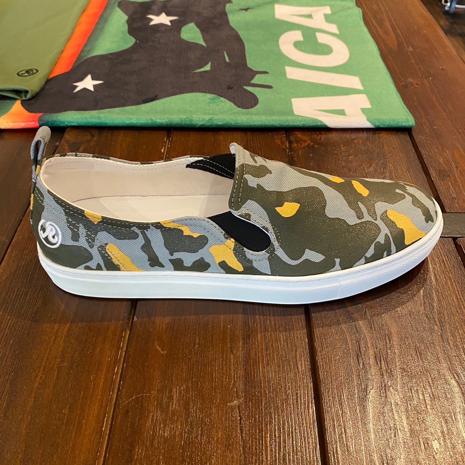 Richardson Slip-ons (Blue-Grey with Blue-Grey Print) 