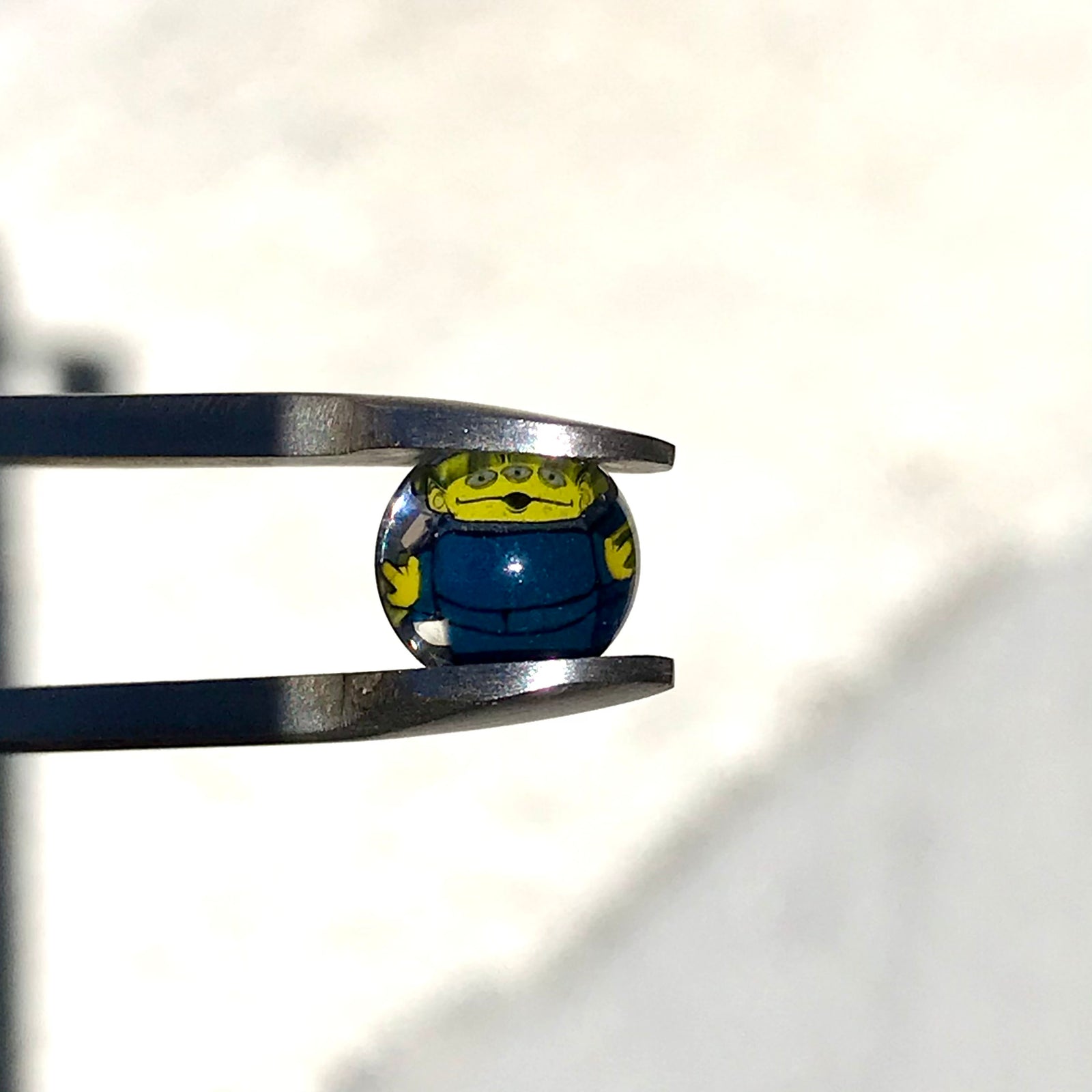 Hoyer Glass Spinner Cap with Milli Image and Matching Milli Terp Pearl (Green Stardust) show variant 