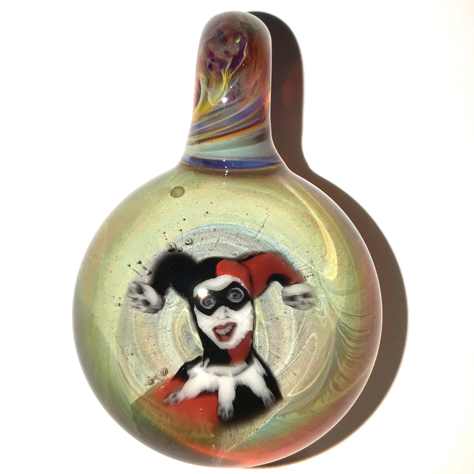 Harley Quinn Milli Image Pendant (Amber Purple)