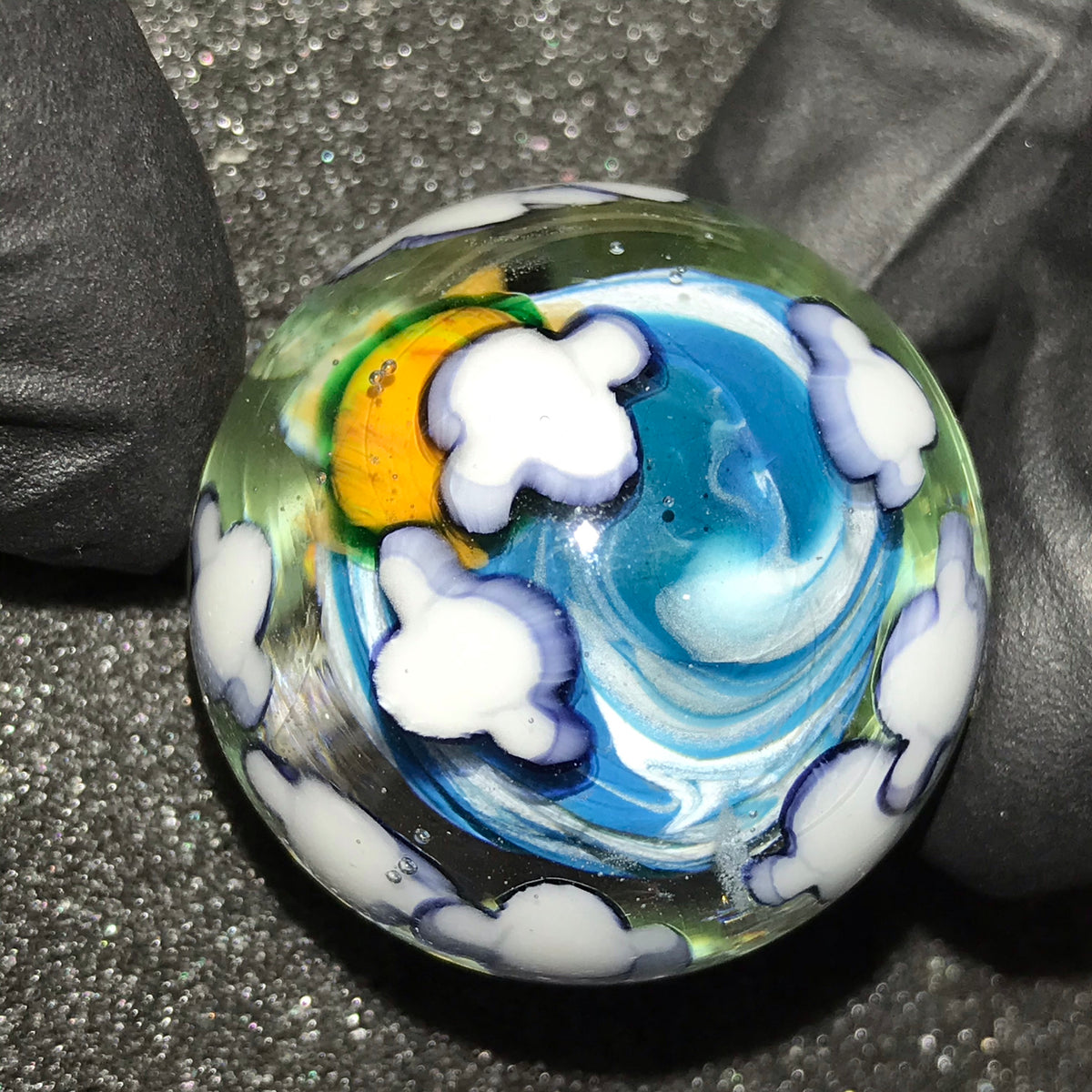 Caleb Holm Marble Set (11 Custom Murrine Scene Marbles) Shurlokholm