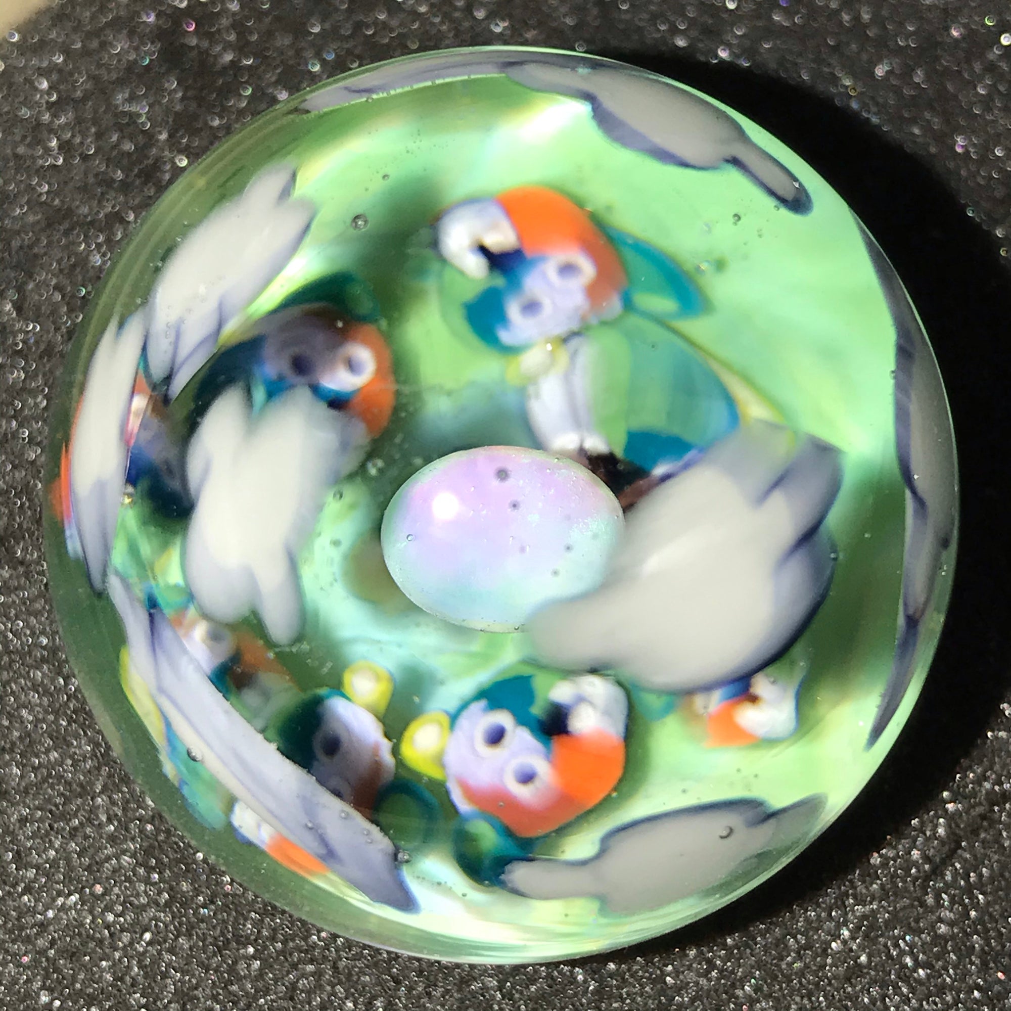 Caleb Holm Marble Set (11 Custom Murrine Scene Marbles) Shurlokholm