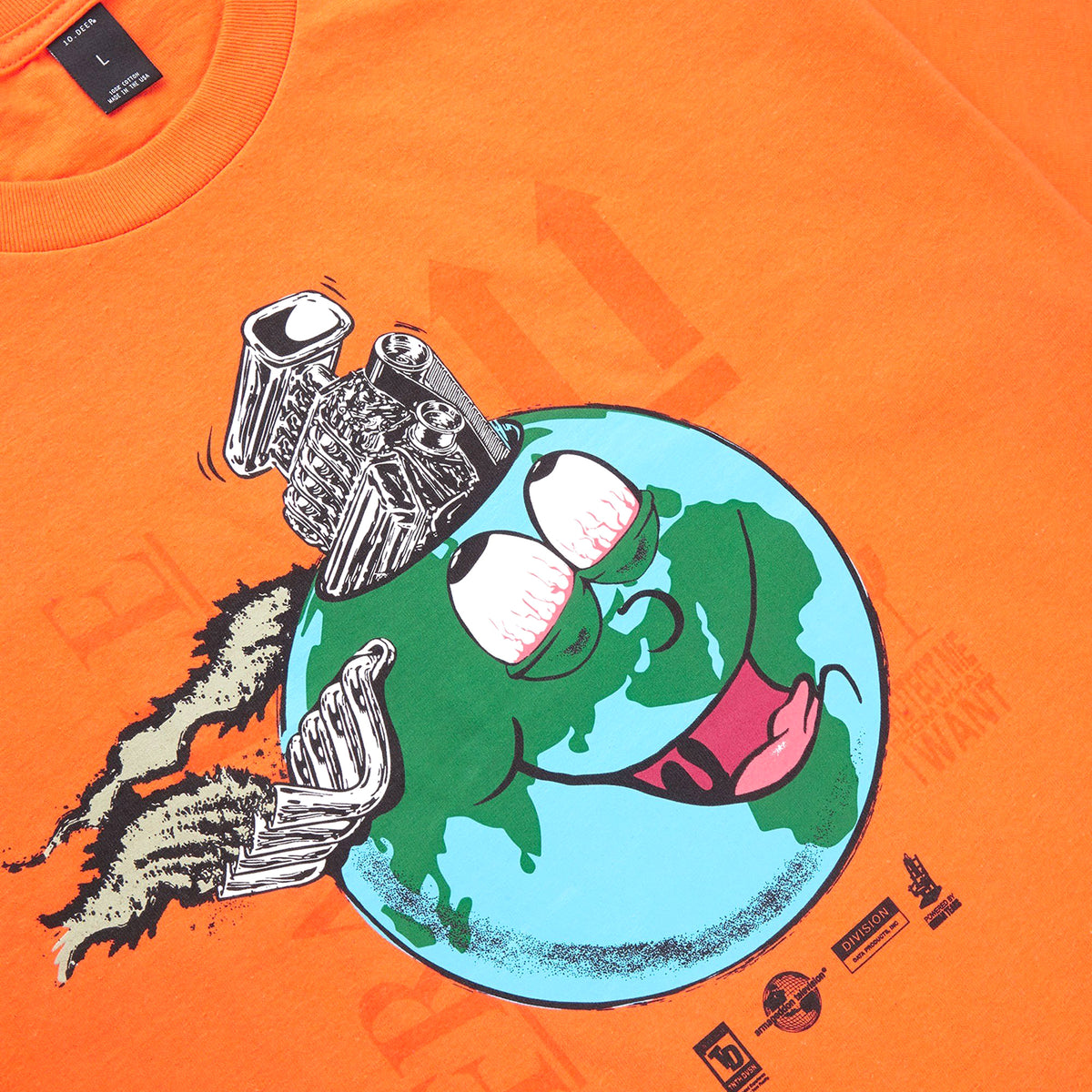 Let’s Go To Hell Short Sleeve T-Shirt (Orange)