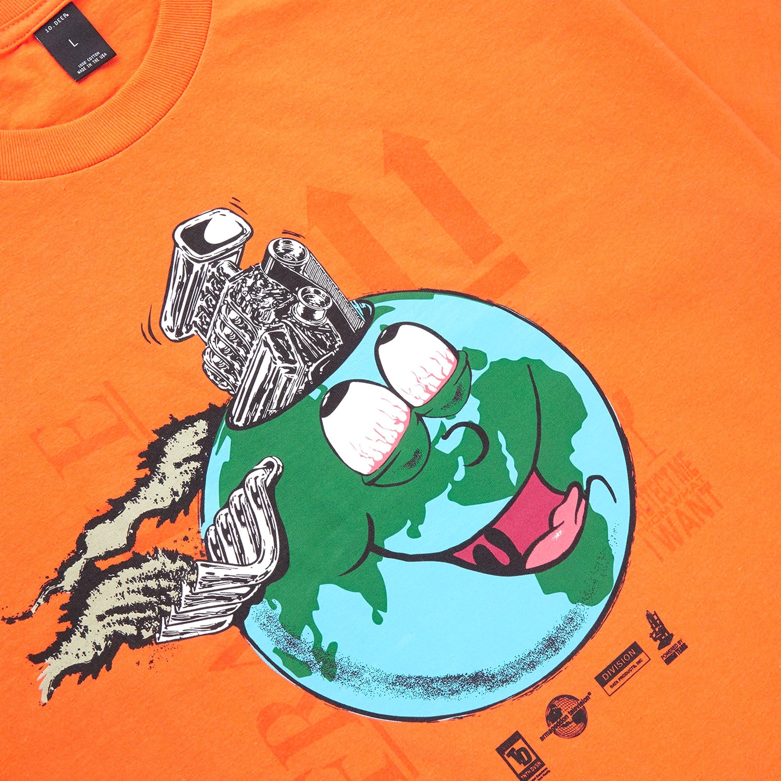 Let’s Go To Hell Short Sleeve T-Shirt (Orange)