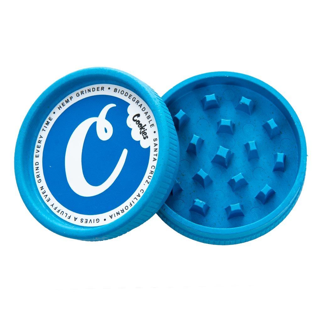 Santa Cruz Shredder 2 Piece Hemp Grinder (Cookies Blue)